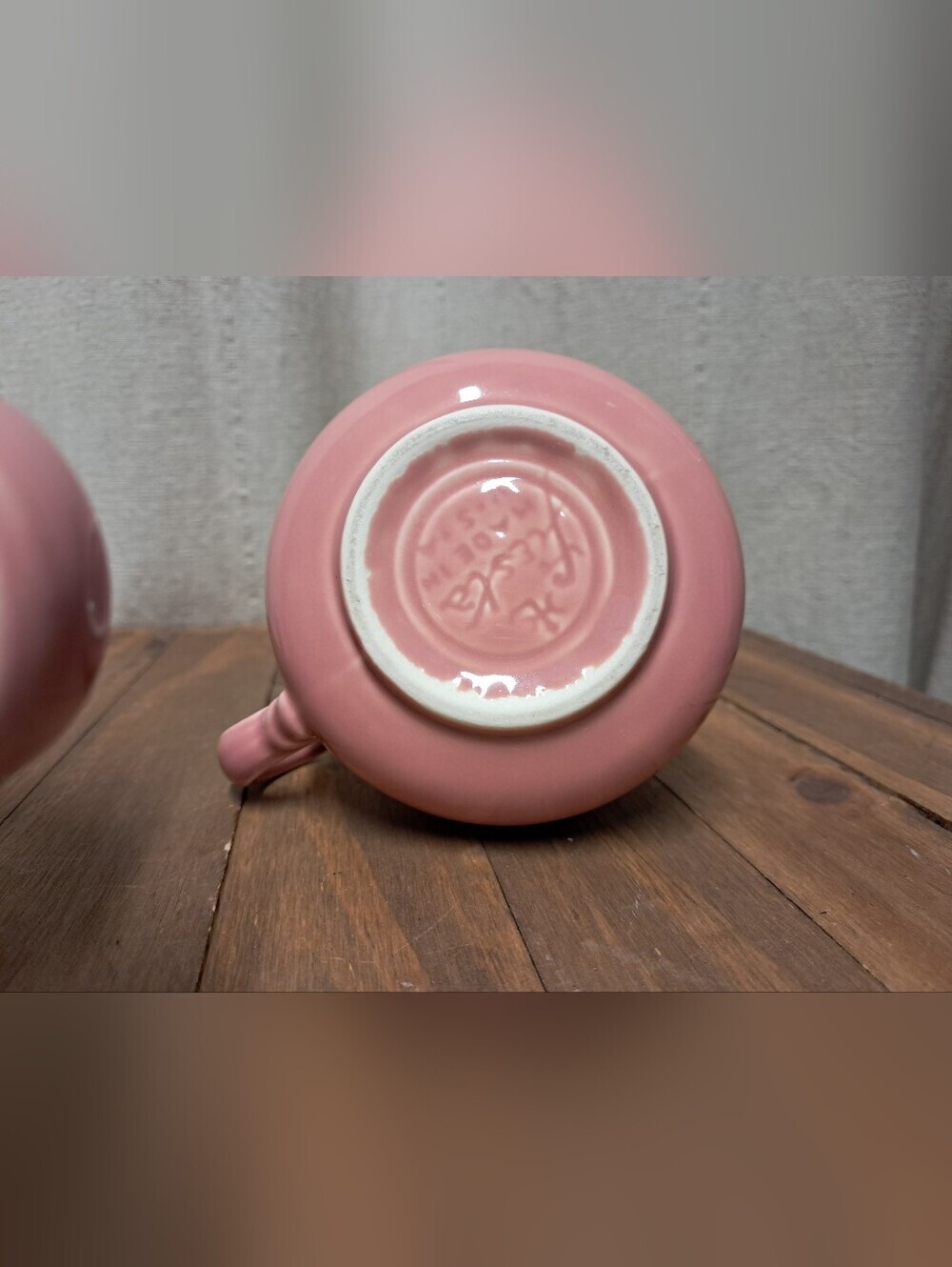 Fiestaware Peony Pink Sugar Bowl Lidded Creamer and Base Tray 4-Piece Set - Picture 7 of 16